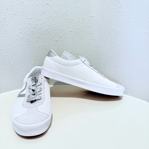 Vans Metallic Vintage Suede Marshmallow Silver Unisex Sneakers Sz W 8.5 M 7 NEW - Picture 5 of 10